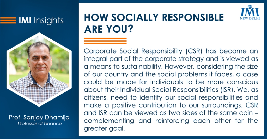 How socially responsible are you?